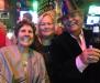 Terri, Carolyn and Tommy wish everyone a Happy New Year during Randy's New Year's Eve show at Johnny’s.